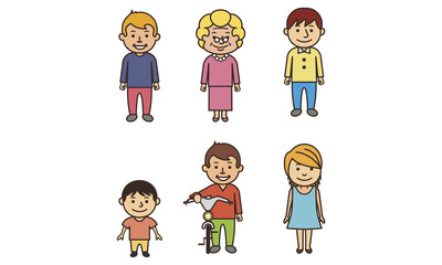 urban people illustration set 02