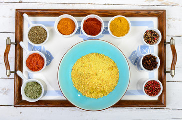 assortment of Indian spices