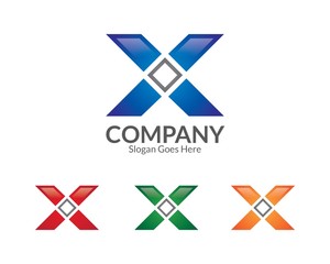 Naklejka premium X Letter Logo Vol. 5