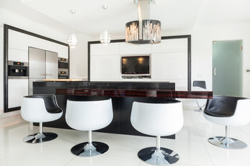 Dining room in residence