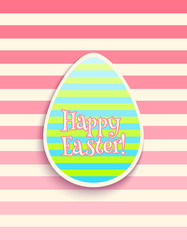 Easter card with egg