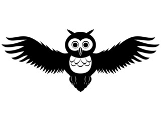 Vector sign. Owl.