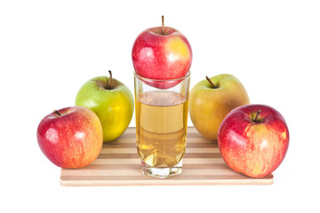 Apples and juice composition