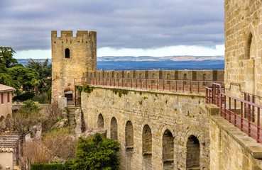 Obraz premium Carcassonne town walls - France, Languedoc-Roussillon