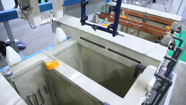 Galvanic baths  at Expo Coating in Moscow