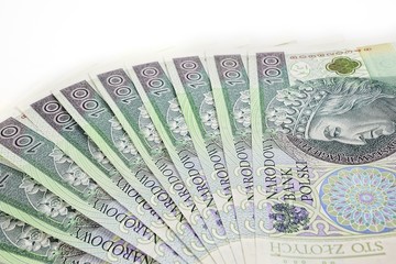 Polish banknotes closer - obrazy, fototapety, plakaty