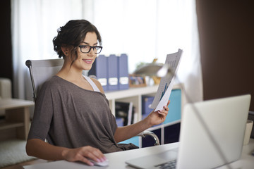 Perfect work environment for her