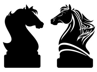 chess knight horse design © Cattallina