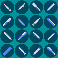 seamless background with office objects