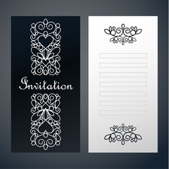 Paper decor. Invitation