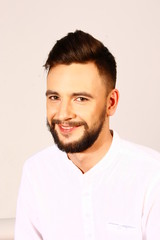 Fototapeta premium man's portrait with hairdress