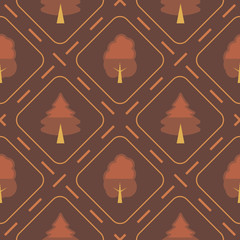 Seamless background with trees