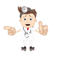 Friendly Ben Boy Doctor Doc Medicone Hospital Cartoon