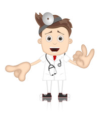 Friendly Ben Boy Doctor Doc Medicone Hospital Cartoon