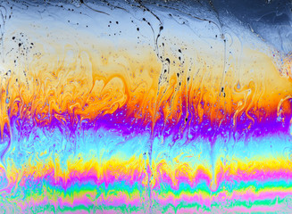 Colorful shapes of soap as abstract