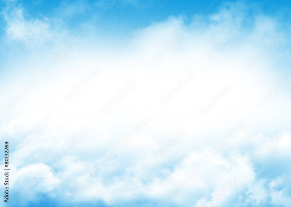 Canvas Prints blue sky and clouds abstract background