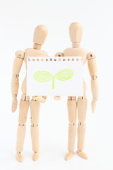 デッサン人形とスケッチブック　エコ