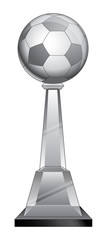 Soccer Trophy - Crystal