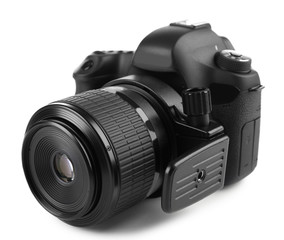 Fototapeta premium digital photo camera isolated on white