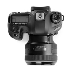 digital photo camera isolated on white