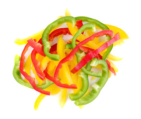 bell pepper isolated on white background