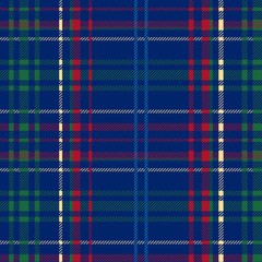 Blue Tartan Plaid Seamless Design