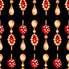 seamless pattern of jewels
