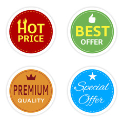 Shopping stickers