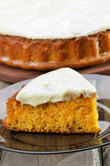 Carrot cake with icing