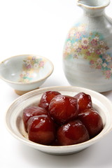 コンニャク玉の煮物