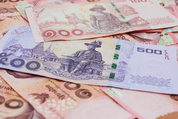 Fototapeta na wymiar Thailand bank notes
