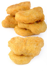 nuggets isolated on white background