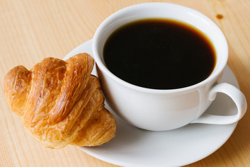 coffee and croissant
