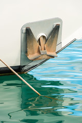 Ancla en un barco