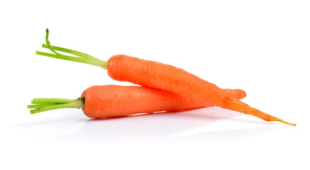 baby carrots isolated on a white background