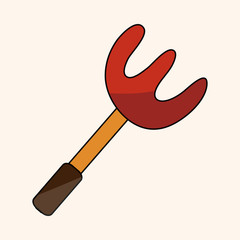 gardening shovel theme elements