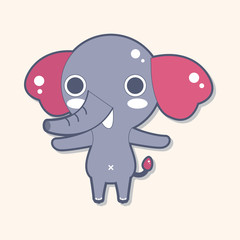 animal elephant cartoon theme elements