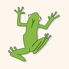 animal frog cartoon theme elements