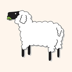 animal sheep cartoon theme elements