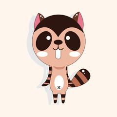 Obraz premium animal squirrel cartoon theme elements