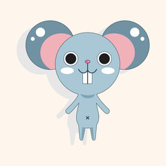 animal mouse cartoon theme elements