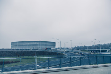 Fototapeta premium Stadium, modern architecture in Wroclaw Poland