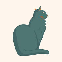 animal cat cartoon theme elements