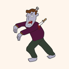 zombie theme elements