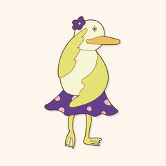 animal dancing cartoon theme elements