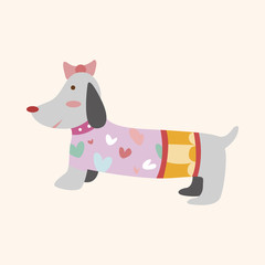animal dog cartoon theme elements