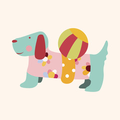 animal dog cartoon theme elements