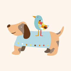animal dog cartoon theme elements