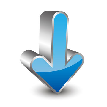 Down Arrow 3D Icon