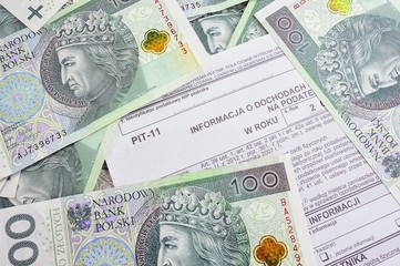 Polish tax form pit 11